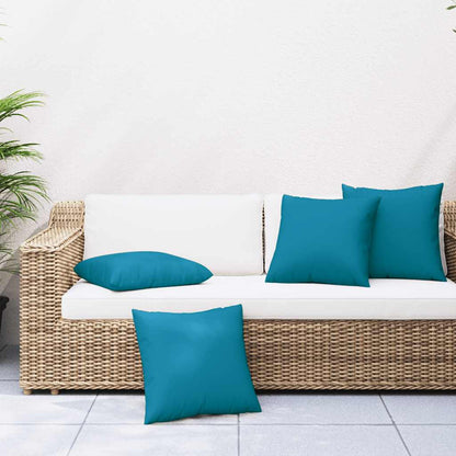 Cuscini per divano 4 pz blu 60x60 cm in Tessuto | homemem39