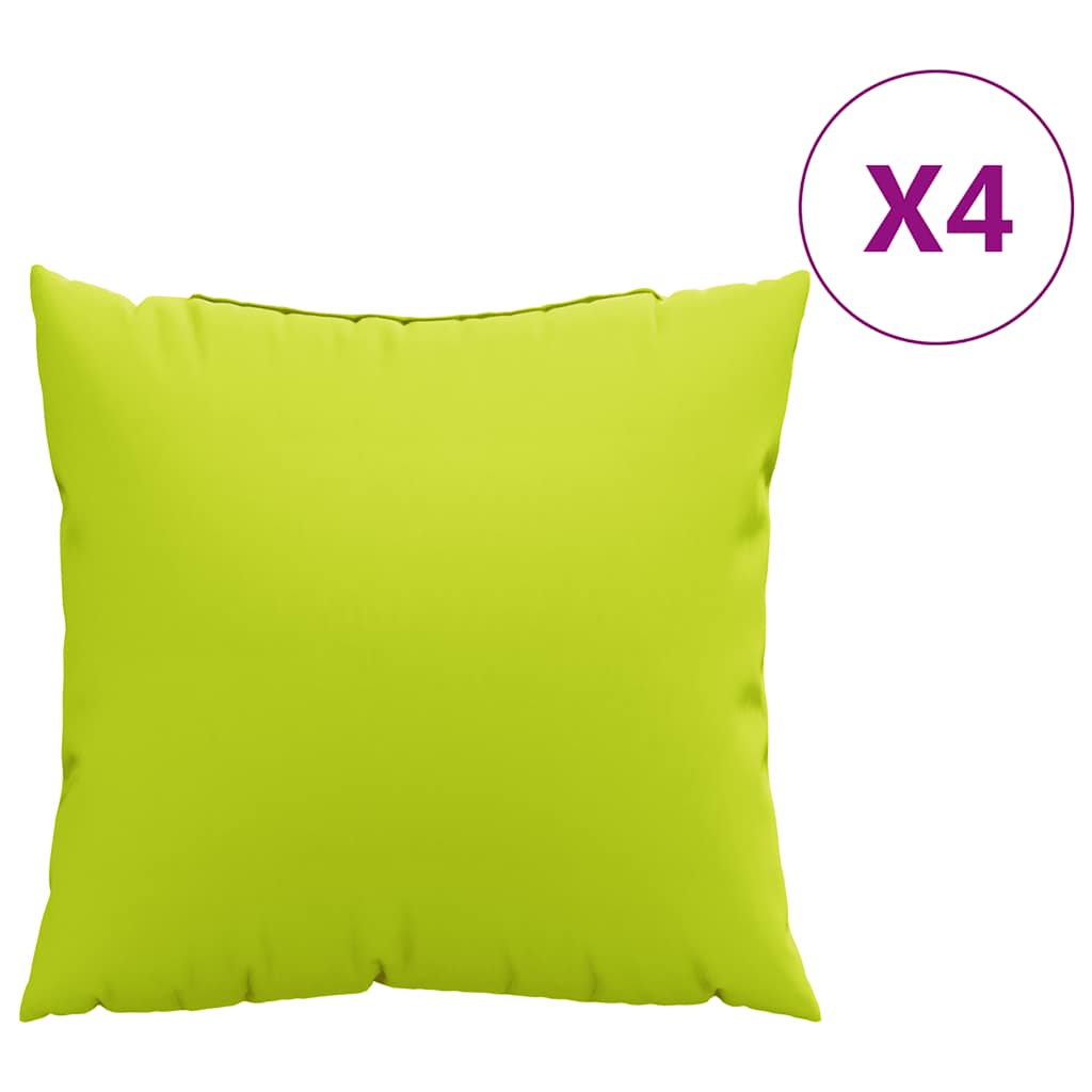 Cuscini per divano 4 pz Verde brillante 60x60 cm in Tessuto | homemem39