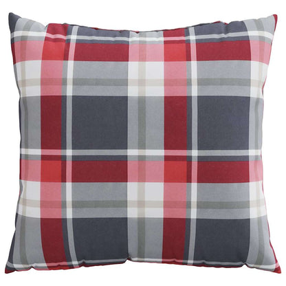 Cuscini per divano 4 pz Rossi a Quadri 60x60 cm in Tessuto | homemem39