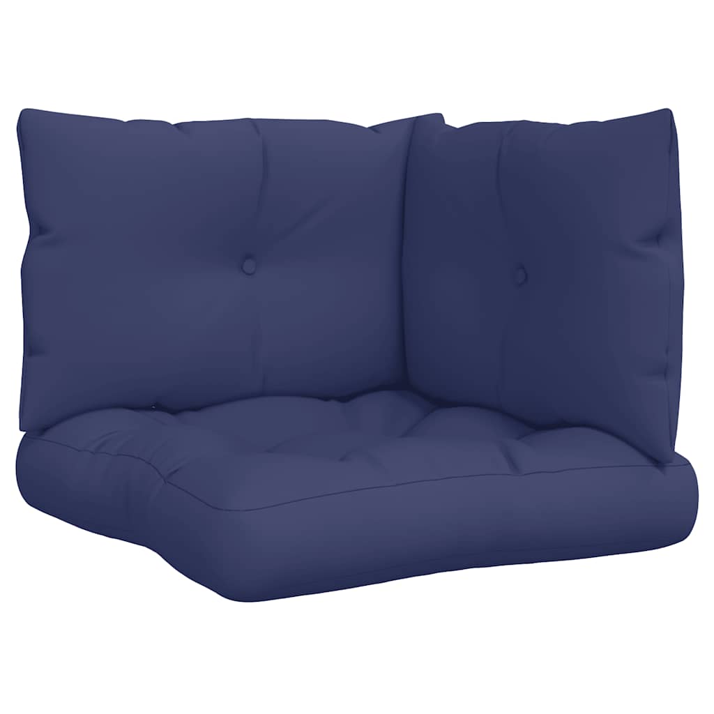 Cuscini per Pallet 3 pz Blu Marino in Tessuto Oxford | homemem39