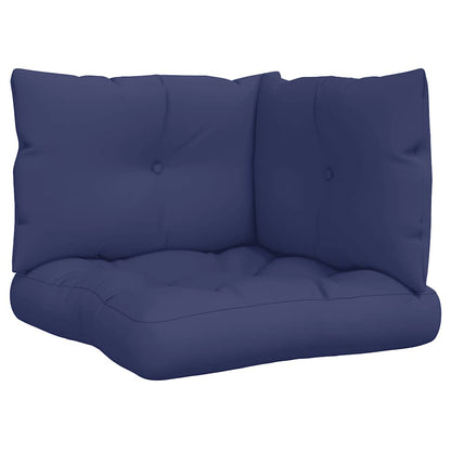 Cuscini per Pallet 3 pz Blu Marino in Tessuto Oxford | homemem39