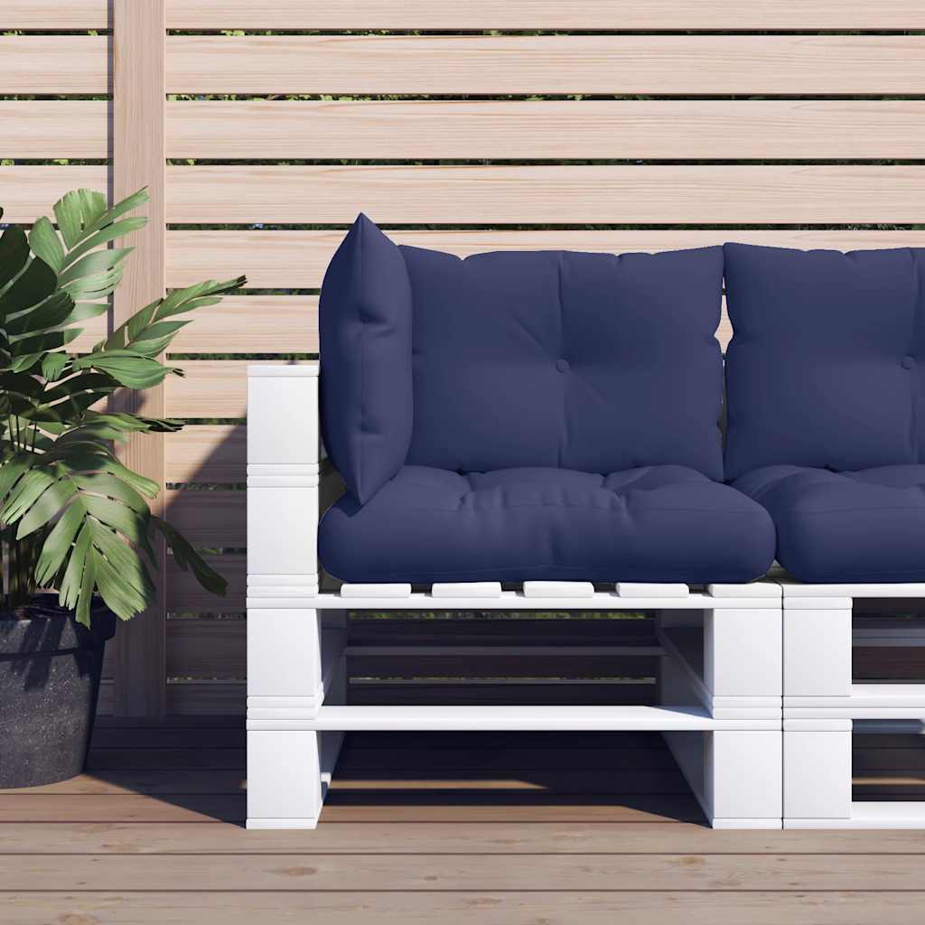 Cuscini per Pallet 3 pz Blu Marino in Tessuto Oxford | homemem39