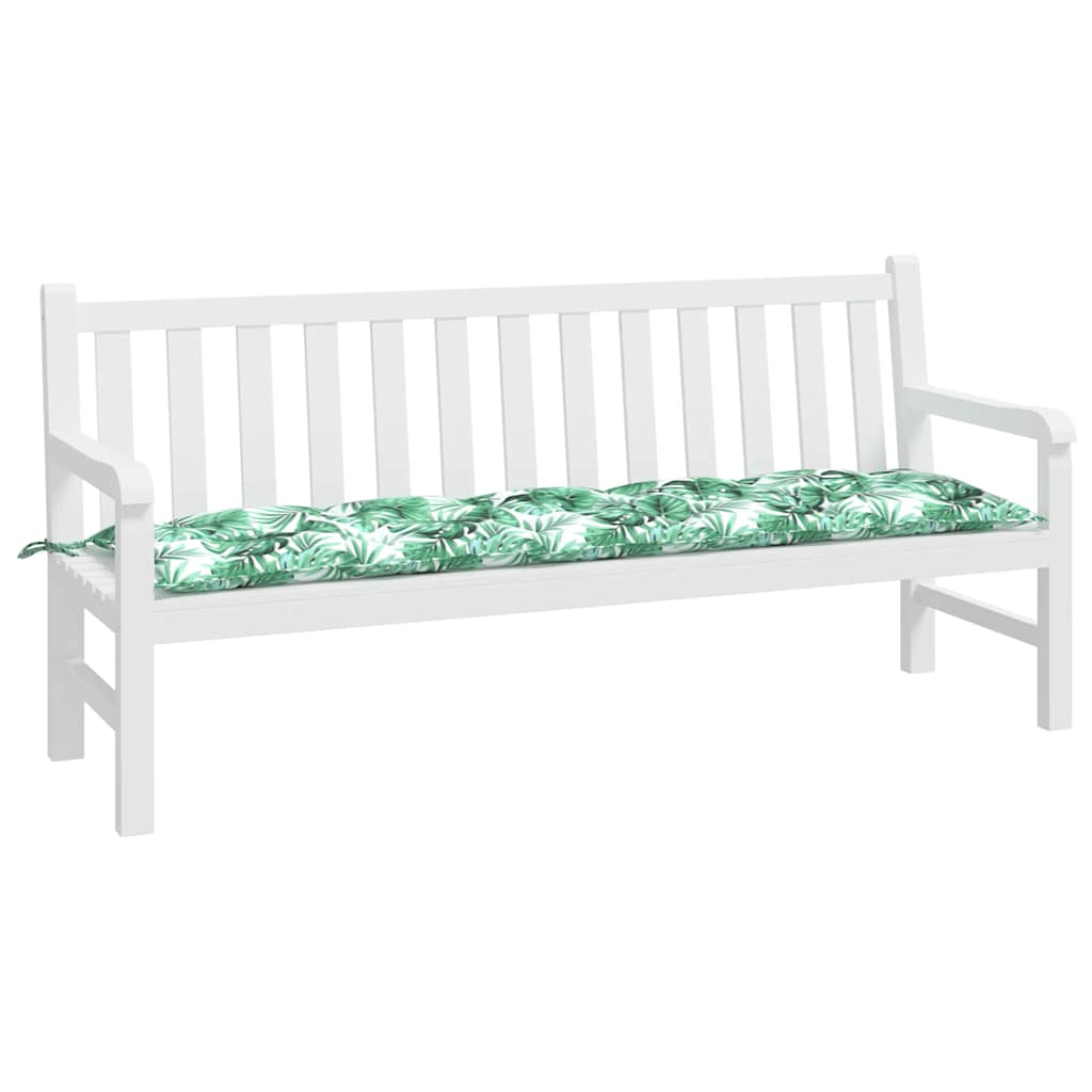 Cuscino per Panca a Foglie 180x50x7 cm in Tessuto Oxford | homemem39
