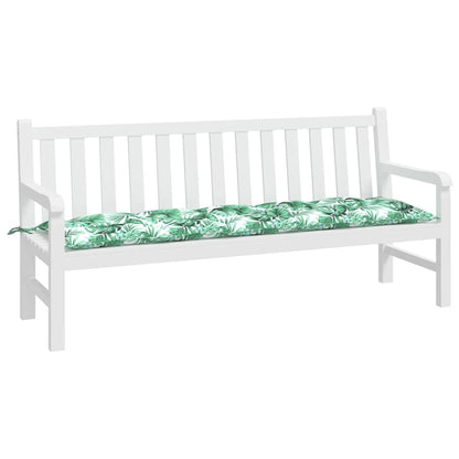 Cuscino per Panca a Foglie 180x50x7 cm in Tessuto Oxford | homemem39