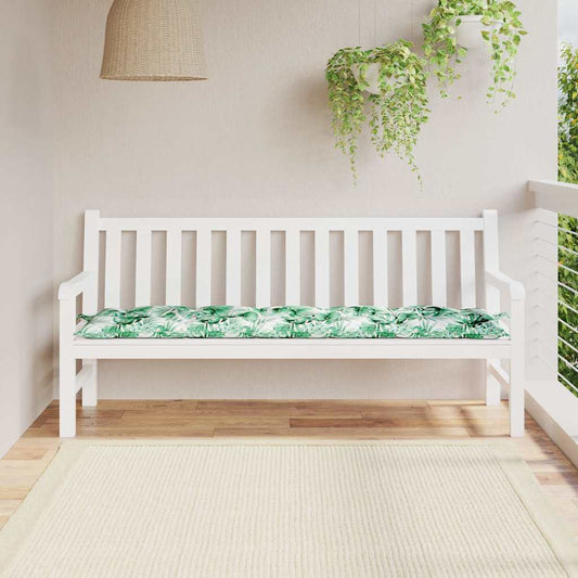 Cuscino per Panca a Foglie 180x50x7 cm in Tessuto Oxford | homemem39