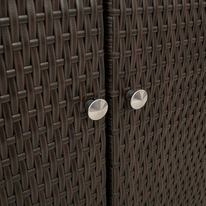 Armadio con archiviazione Marrone 100 x 36 x 102 cm Rattan