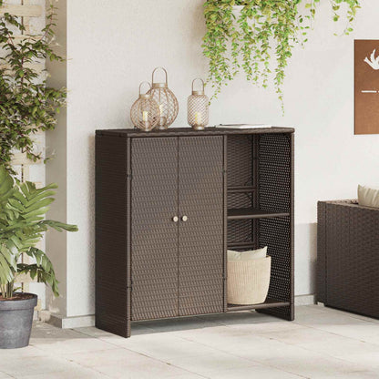 Armadio con lo scaffale Marrone 100 x 36 x 102 cm Rattan