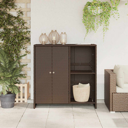 Armadio con lo scaffale Marrone 100 x 36 x 102 cm Rattan
