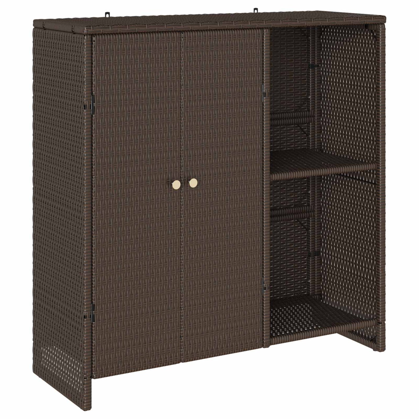 Armadio con lo scaffale Marrone 100 x 36 x 102 cm Rattan
