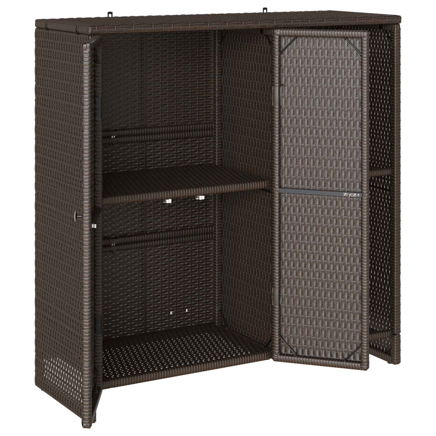 Armadio con lo scaffale Marrone 100 x 36 x 102 cm Rattan