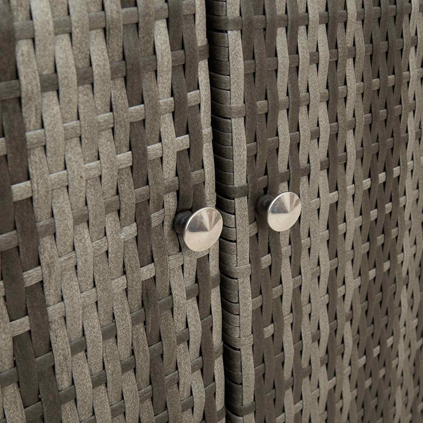 Armadio con lo scaffale Grigio 100 x 36 x 102 cm Rattan