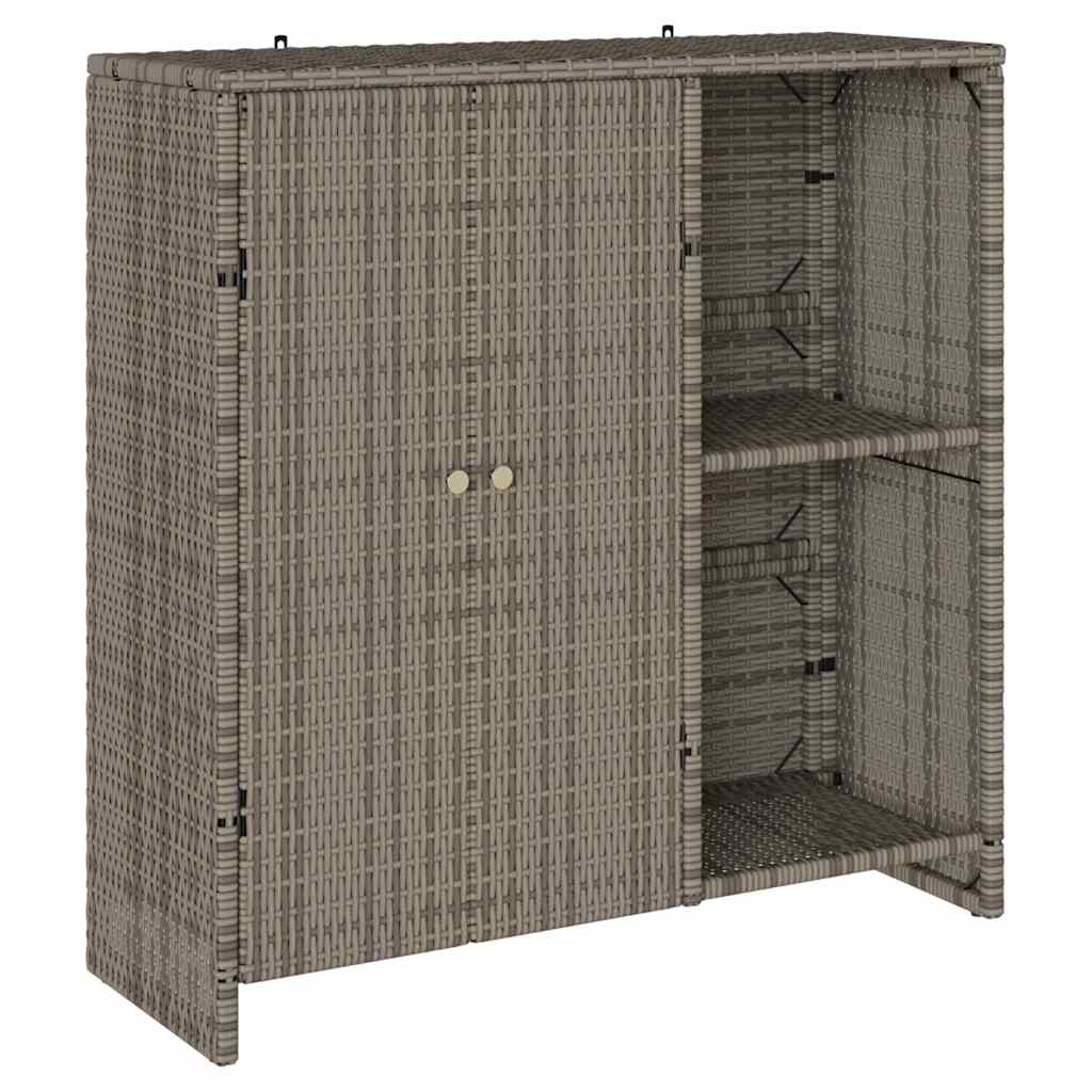 Armadio con archiviazione Grigio 100 x 36 x 102 cm Rattan