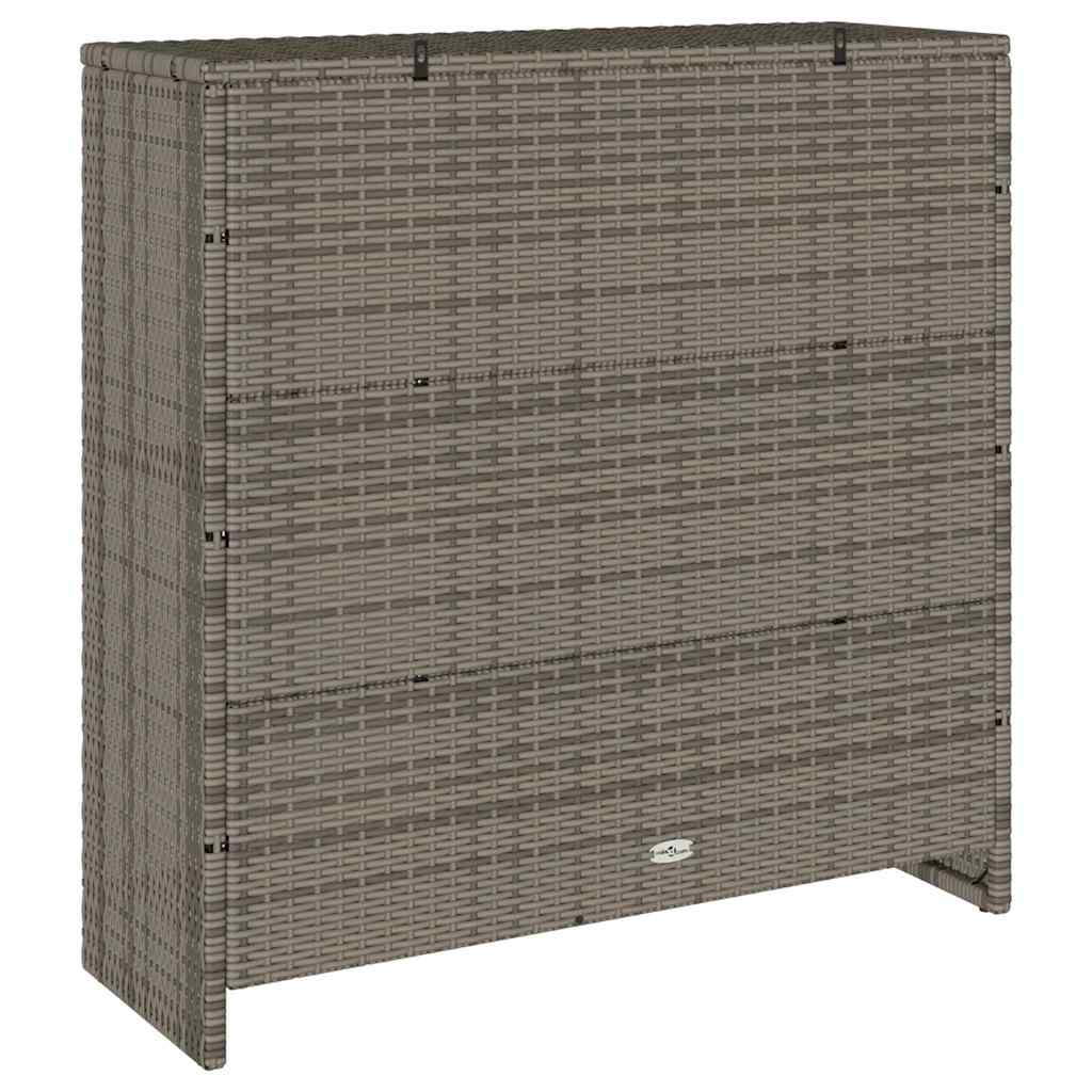 Armadio con archiviazione Grigio 100 x 36 x 102 cm Rattan