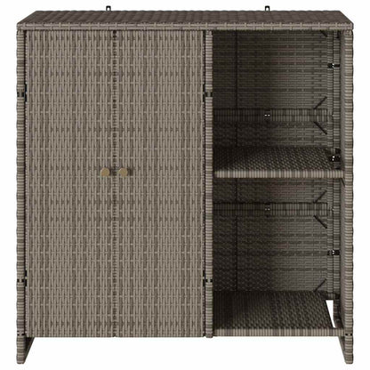 Armadio con archiviazione Grigio 100 x 36 x 102 cm Rattan