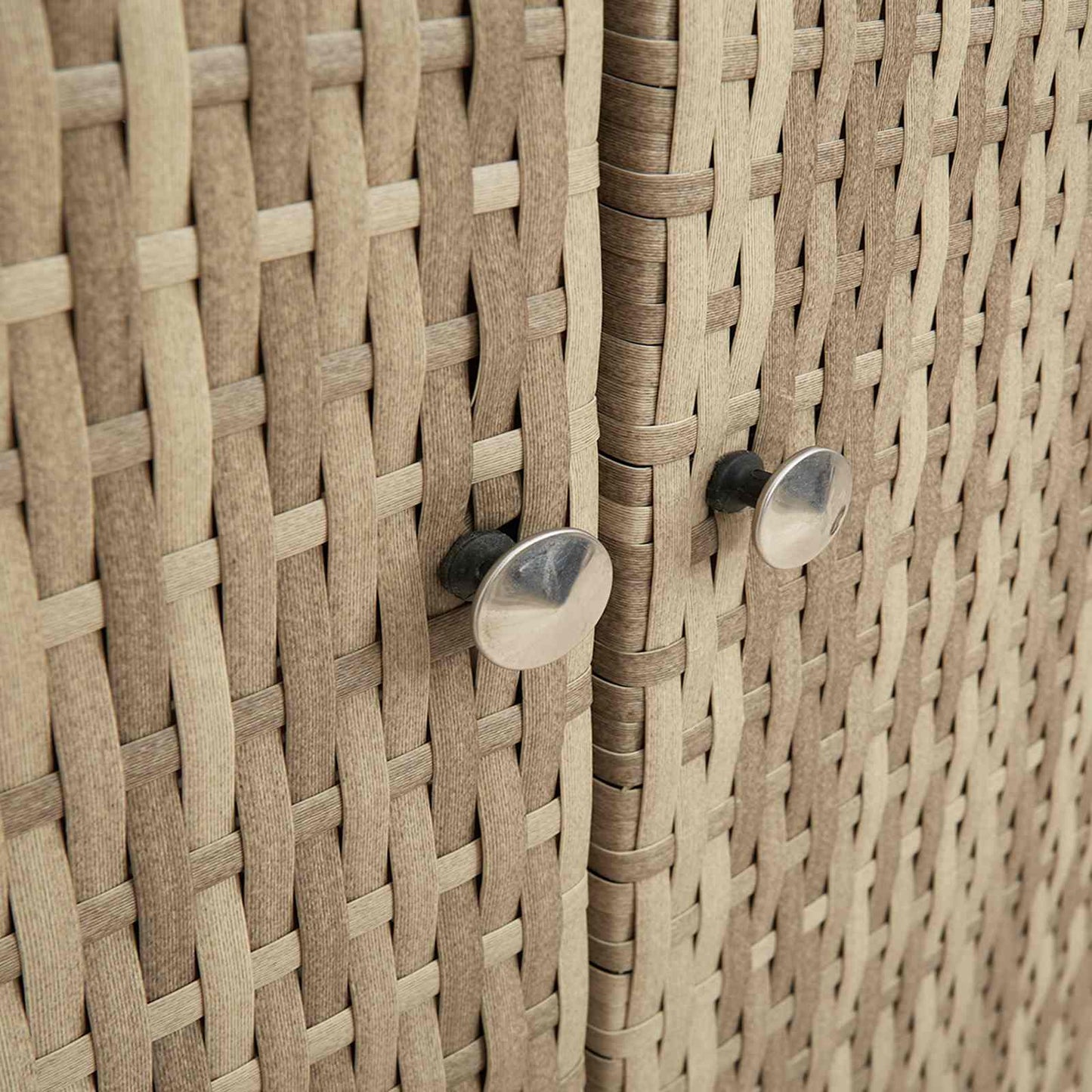 Armadio con lo scaffale Beige 100 x 36 x 102 cm Rattan