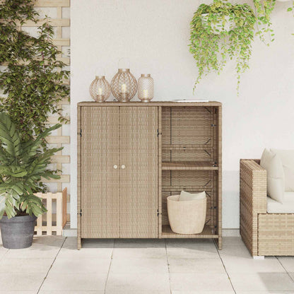 Armadio con lo scaffale Beige 100 x 36 x 102 cm Rattan