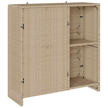 Armadio con archiviazione Beige 100 x 36 x 102 cm Rattan