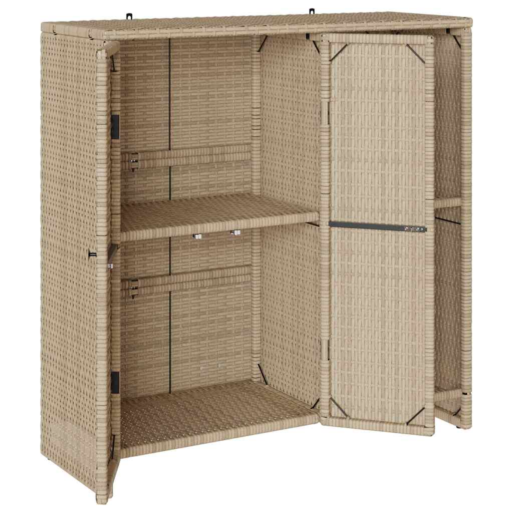 Armadio con archiviazione Beige 100 x 36 x 102 cm Rattan