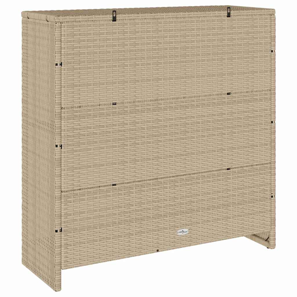 Armadio con archiviazione Beige 100 x 36 x 102 cm Rattan