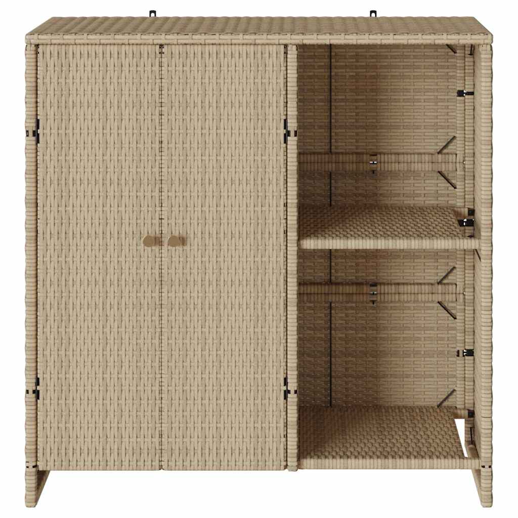 Armadio con archiviazione Beige 100 x 36 x 102 cm Rattan