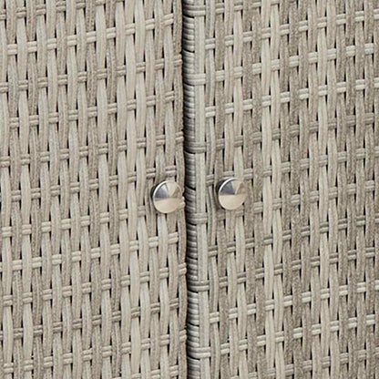 Armadio con porta Grigio chiaro 100 x 36 x 102 cm Rattan