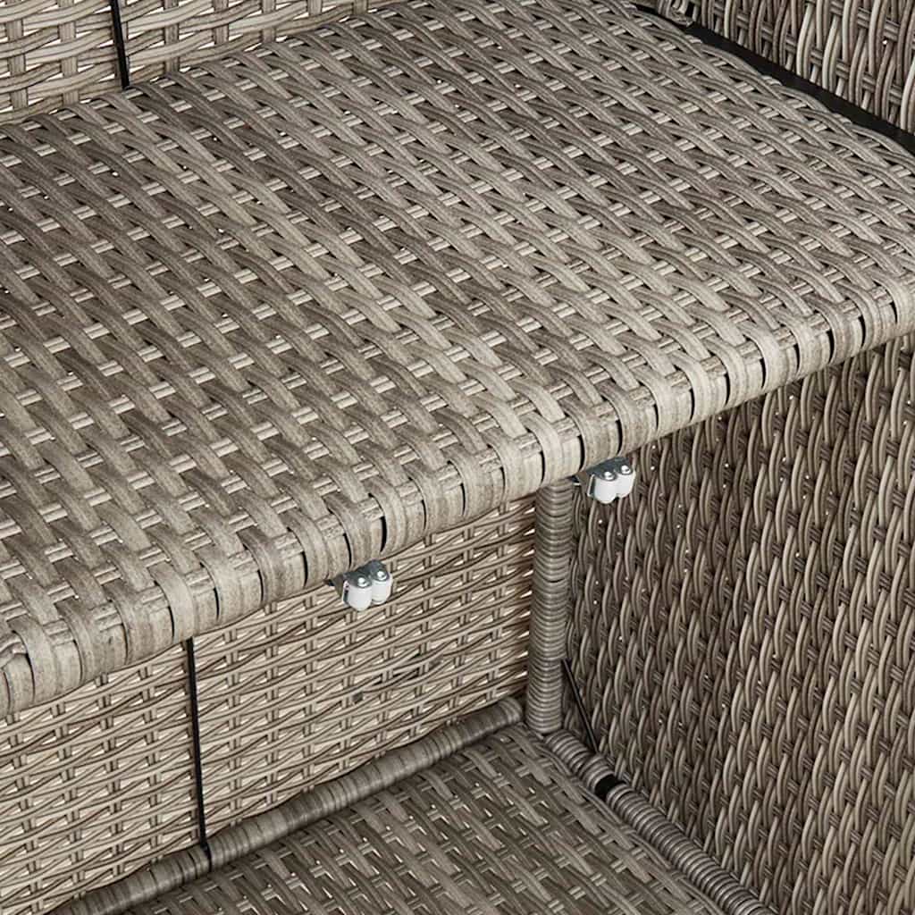 Armadio con porta Grigio chiaro 100 x 36 x 102 cm Rattan