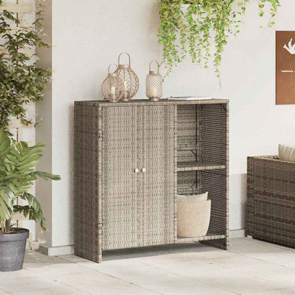 Armadio con porta Grigio chiaro 100 x 36 x 102 cm Rattan