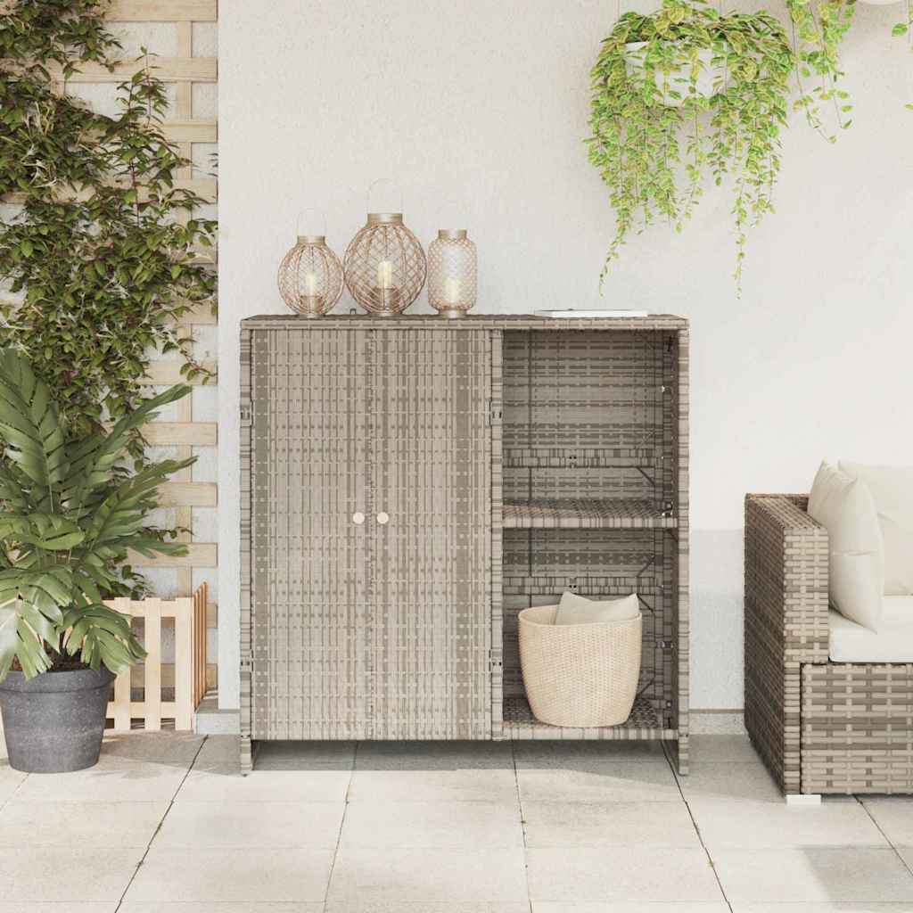 Armadio con porta Grigio chiaro 100 x 36 x 102 cm Rattan