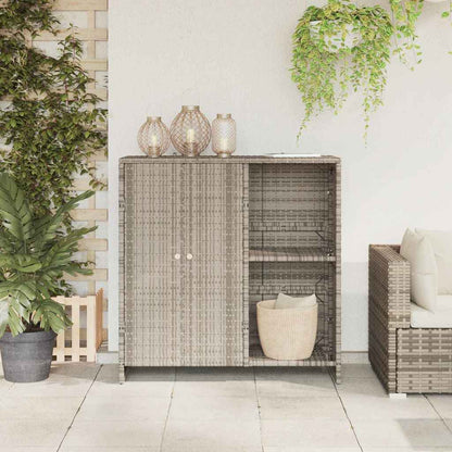 Armadio con porta Grigio chiaro 100 x 36 x 102 cm Rattan