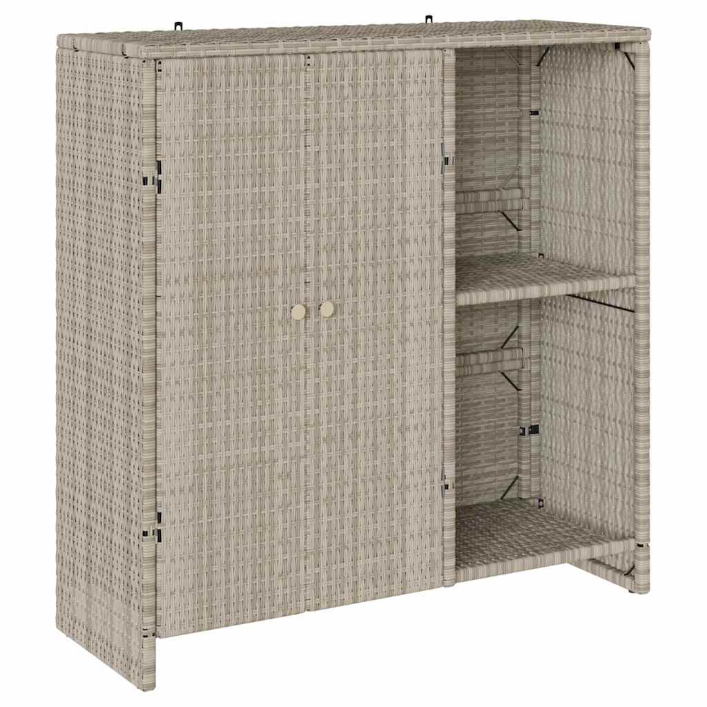 Armadio con porta Grigio chiaro 100 x 36 x 102 cm Rattan