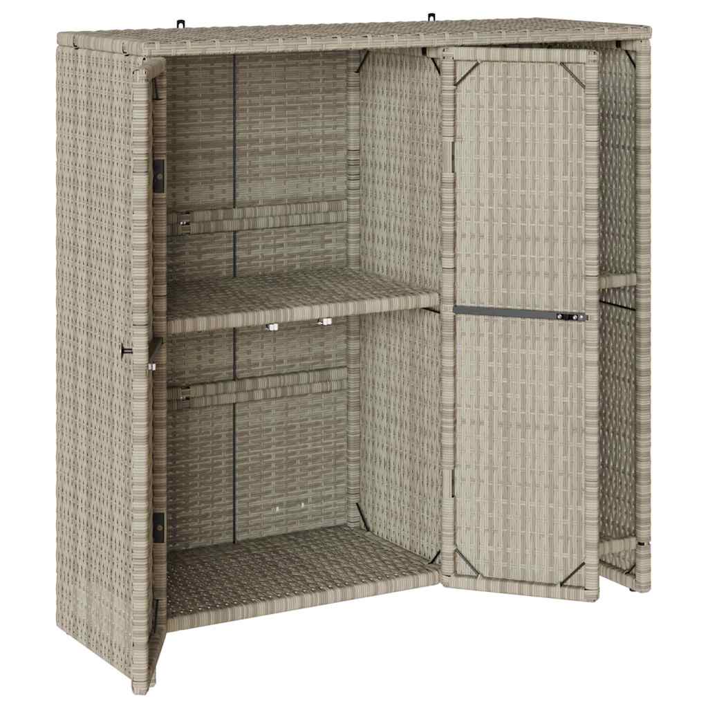 Armadio con porta Grigio chiaro 100 x 36 x 102 cm Rattan