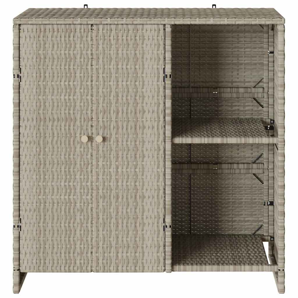 Armadio con porta Grigio chiaro 100 x 36 x 102 cm Rattan