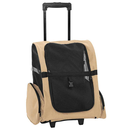 Carrello per Animali 3 in 1 Design Sabbia 48x32x57 cm Tessuto Oxford - homemem39