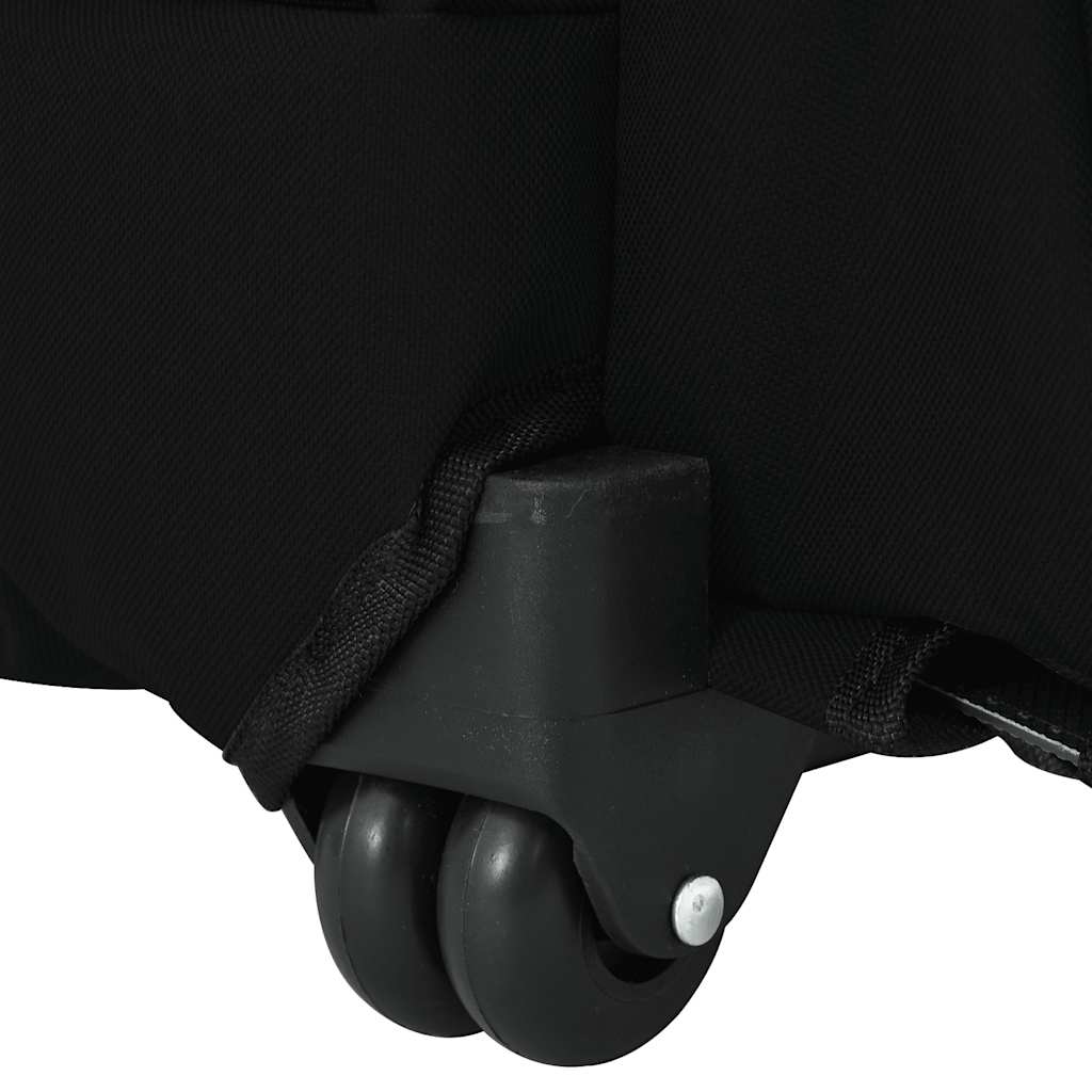 Carrello per Animali 3 in 1 Design Nero 48x32x(57-106) cm Tessuto Oxford | homemem39