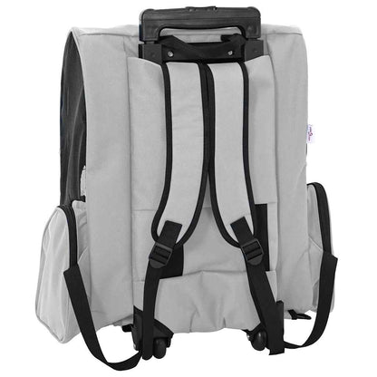 Carrello per animali domestici 3 in 1 design grigio 48x32x57 cm tessuto Oxford - homemem39