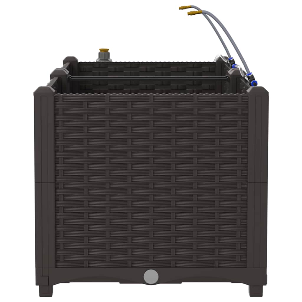 Vasi da giardino Marrone 80 x 40 x 37.5 cm Acciaio - homemem39