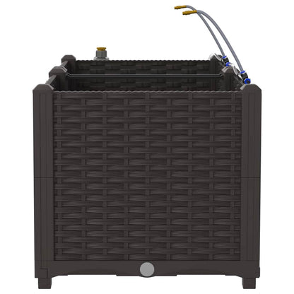 Vasi da giardino Marrone 80 x 40 x 37.5 cm Acciaio - homemem39