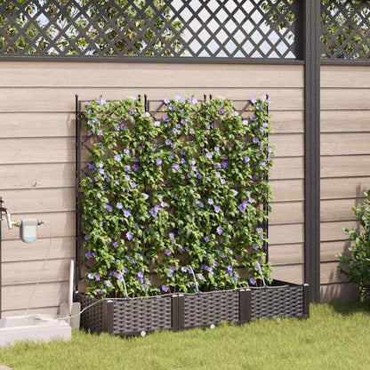 Vasi da giardino Marrone 120 x 40 x 126 cm Acciaio - homemem39