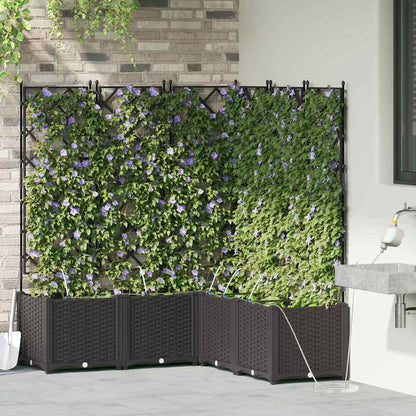 Vasi da giardino Nero 120 x 120 x 142 cm Acciaio