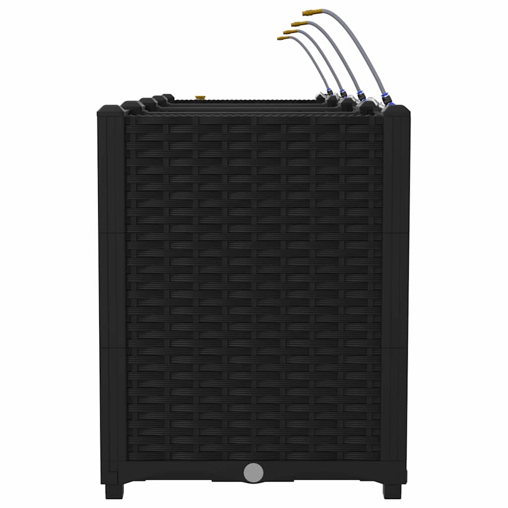 Vasi da giardino Nero 160 x 40 x 52 cm Acciaio