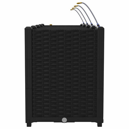 Vasi da giardino Nero 160 x 40 x 52 cm Acciaio