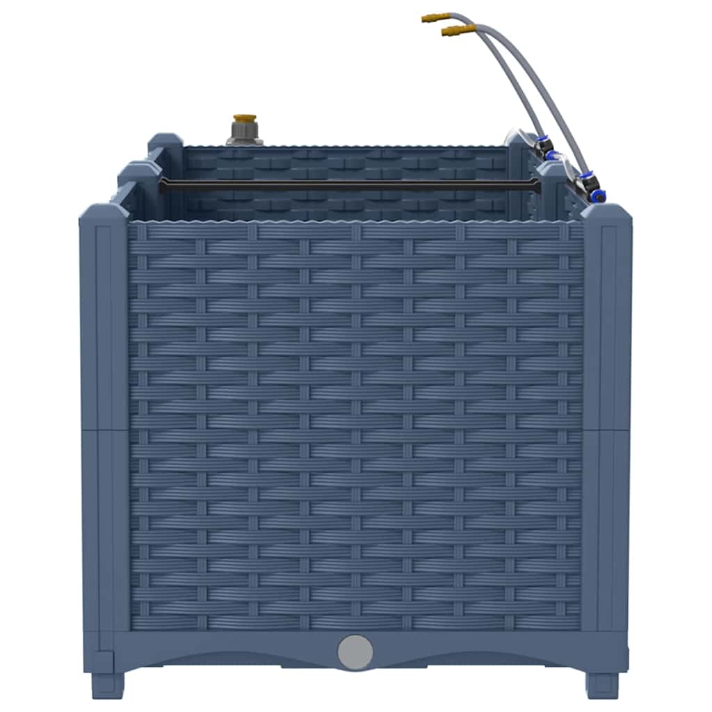 Vasi da giardino Grigio 80 x 40 x 37.5 cm Acciaio