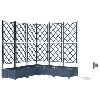 Vasi da giardino Grigio 120 x 120 x 126 cm Acciaio