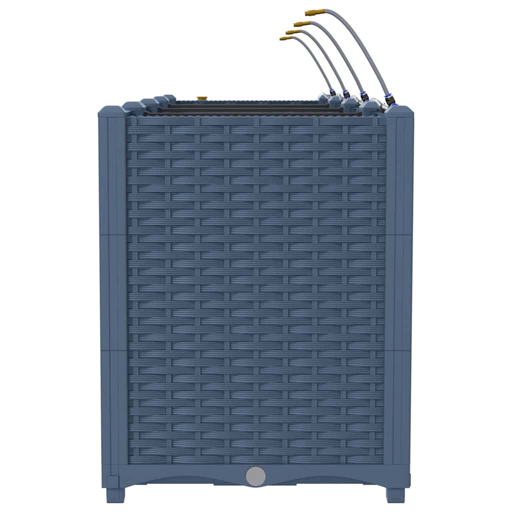 Vasi da giardino Grigio 160 x 40 x 52 cm Acciaio