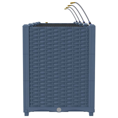 Vasi da giardino Grigio 160 x 40 x 52 cm Acciaio