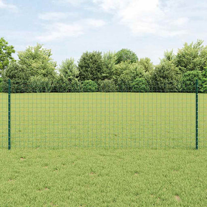 Palo della recinzione 11 pcs Verde 120 cm Acciaio | homemem39