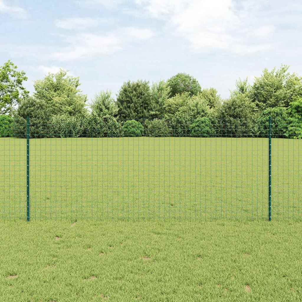 Palo della recinzione 5 pcs Verde 140 cm Acciaio | homemem39