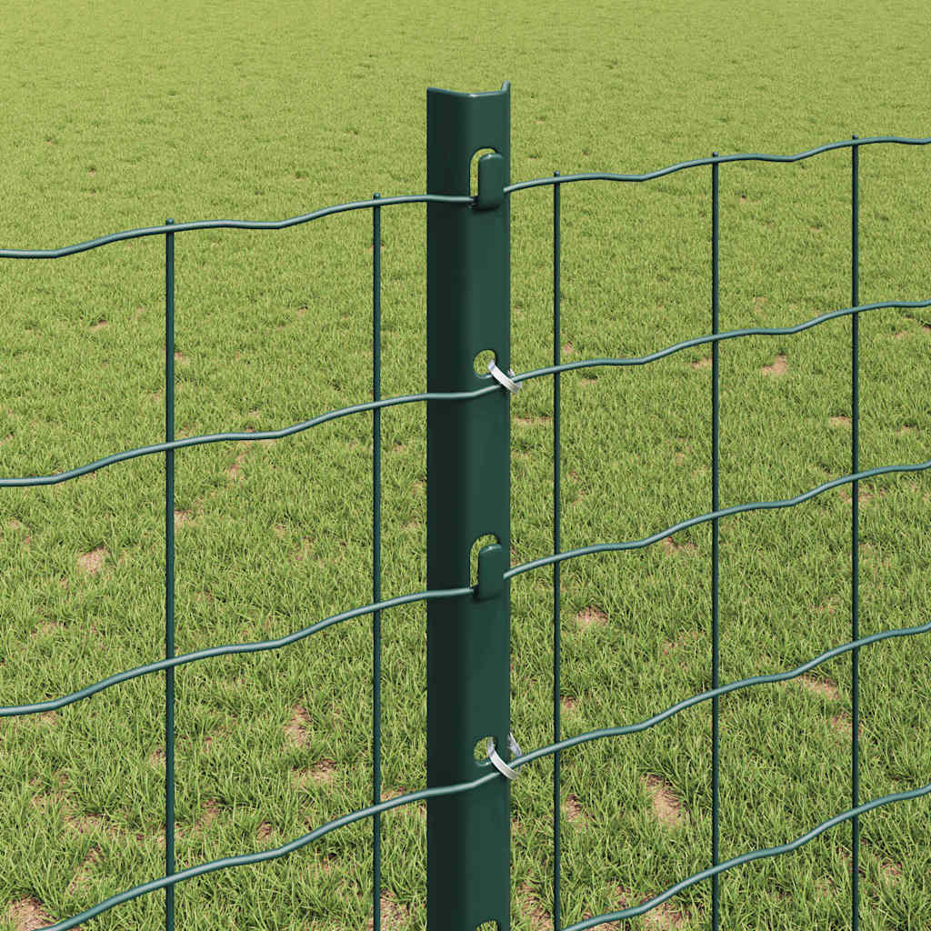 Palo per recinzione interrato 5 pcs Verde 160 cm
