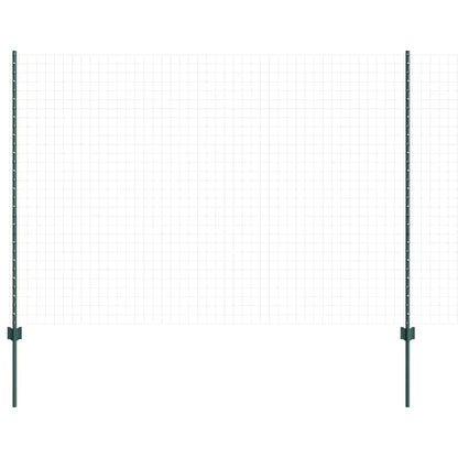 Palo della recinzione 11 pcs Verde 150 cm Acciaio | homemem39