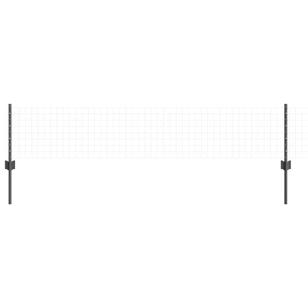 Palo per recinzione interrato 5 pcs Grigio 80 cm